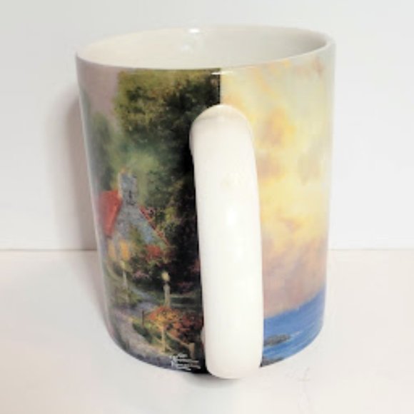 THOMAS KINKADE "THE LIGHT OF PEACE" AMCAL ART COFFEE MUG - Picture 5 of 6